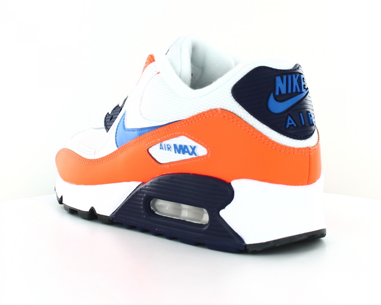Nike Air Max 90 Essential Blanc bleu orange bleu marine AJ1285-104