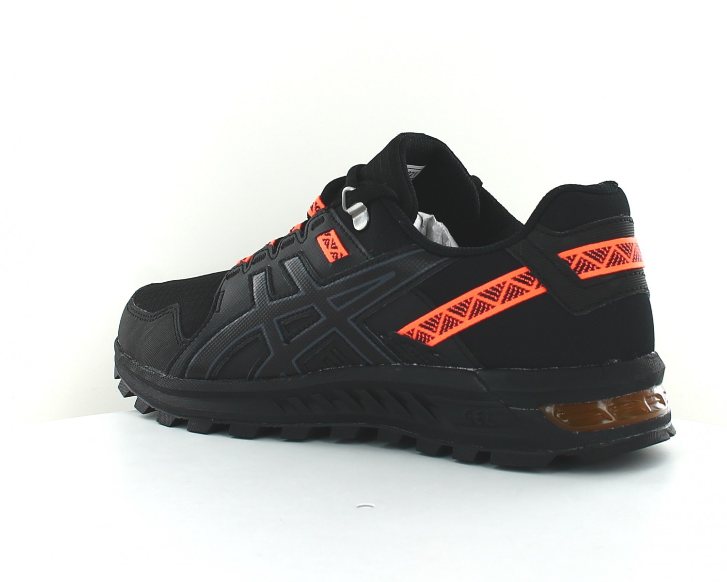 asics noir orange