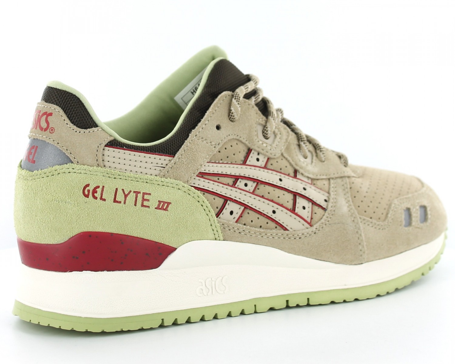 Asics gel lyte on sale 3 beige rouge