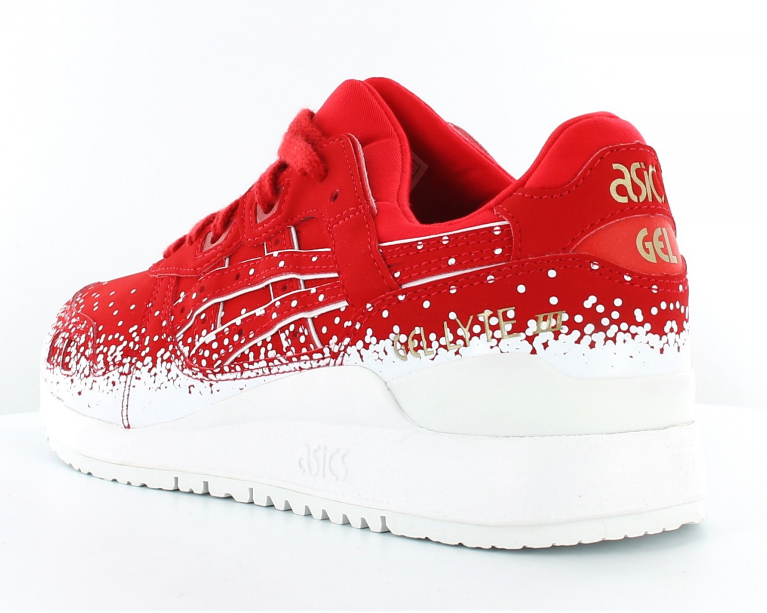 Asics gel lyte iii red and white hotsell