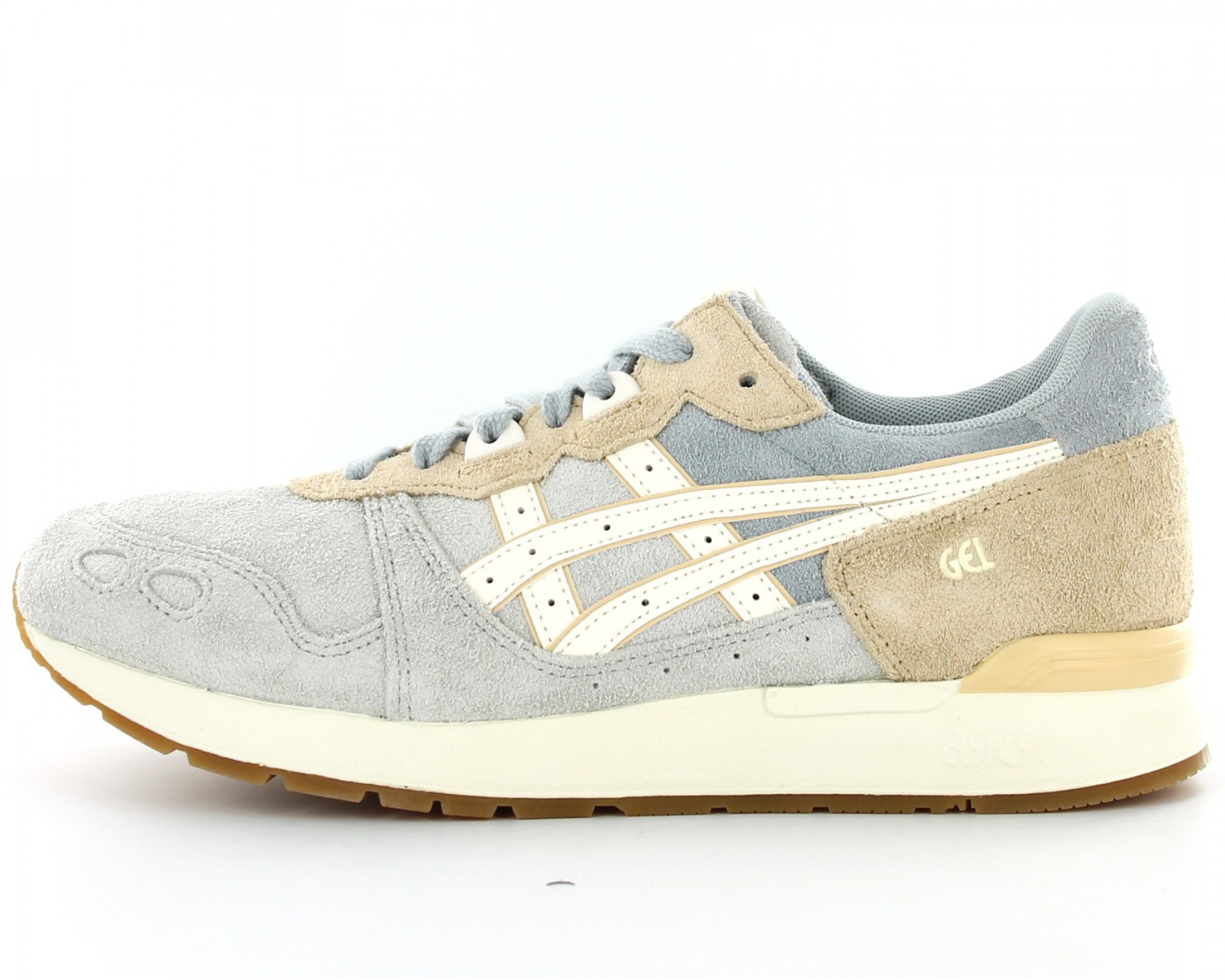 asics bleu beige