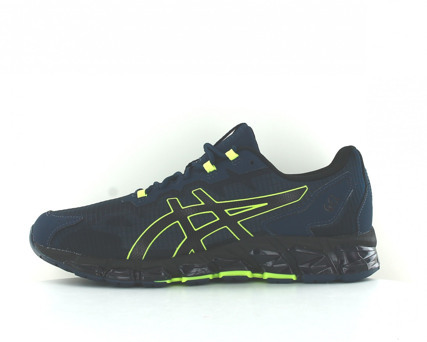 Asics bleu et jaune fluo clearance