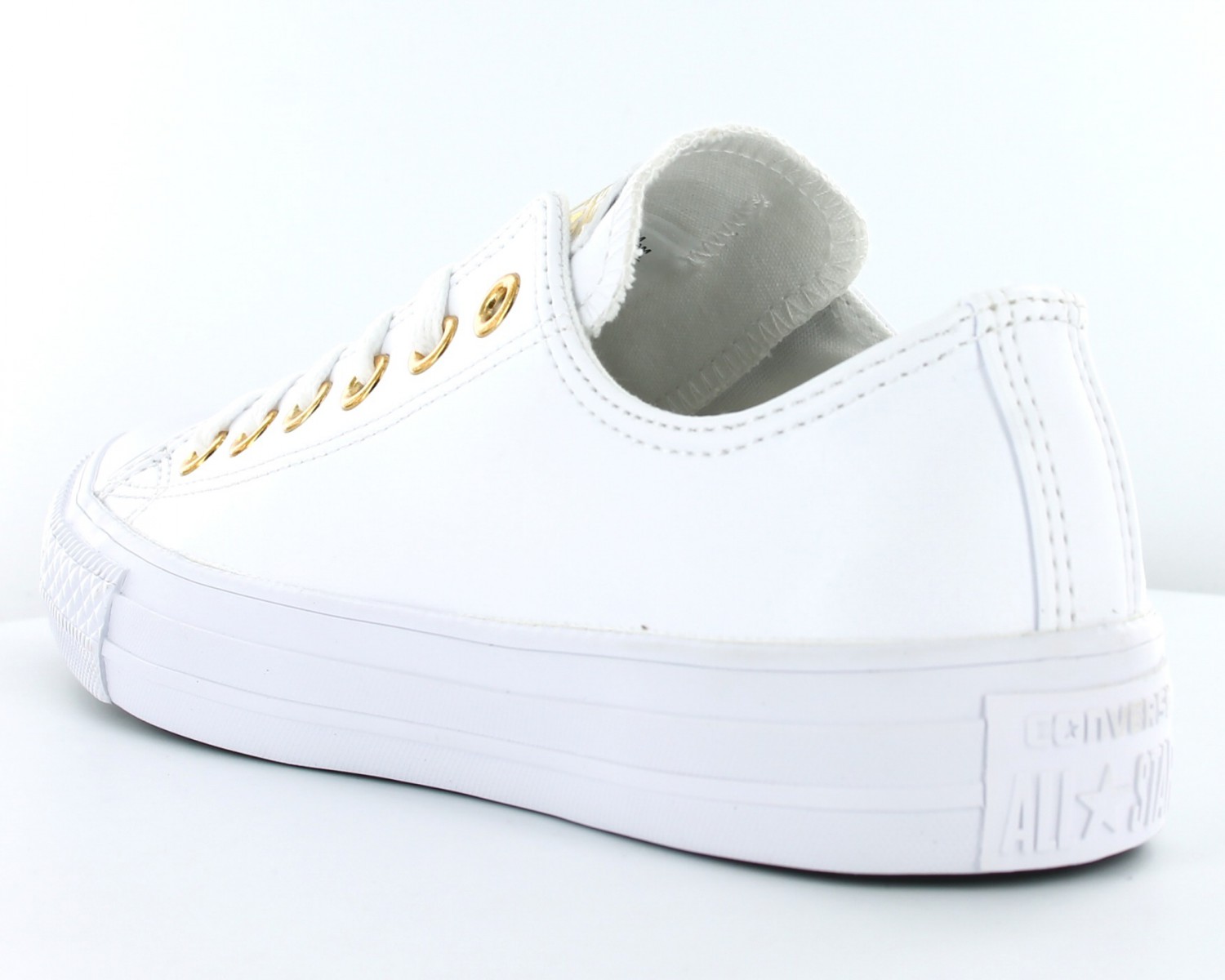 converse blanches cuir