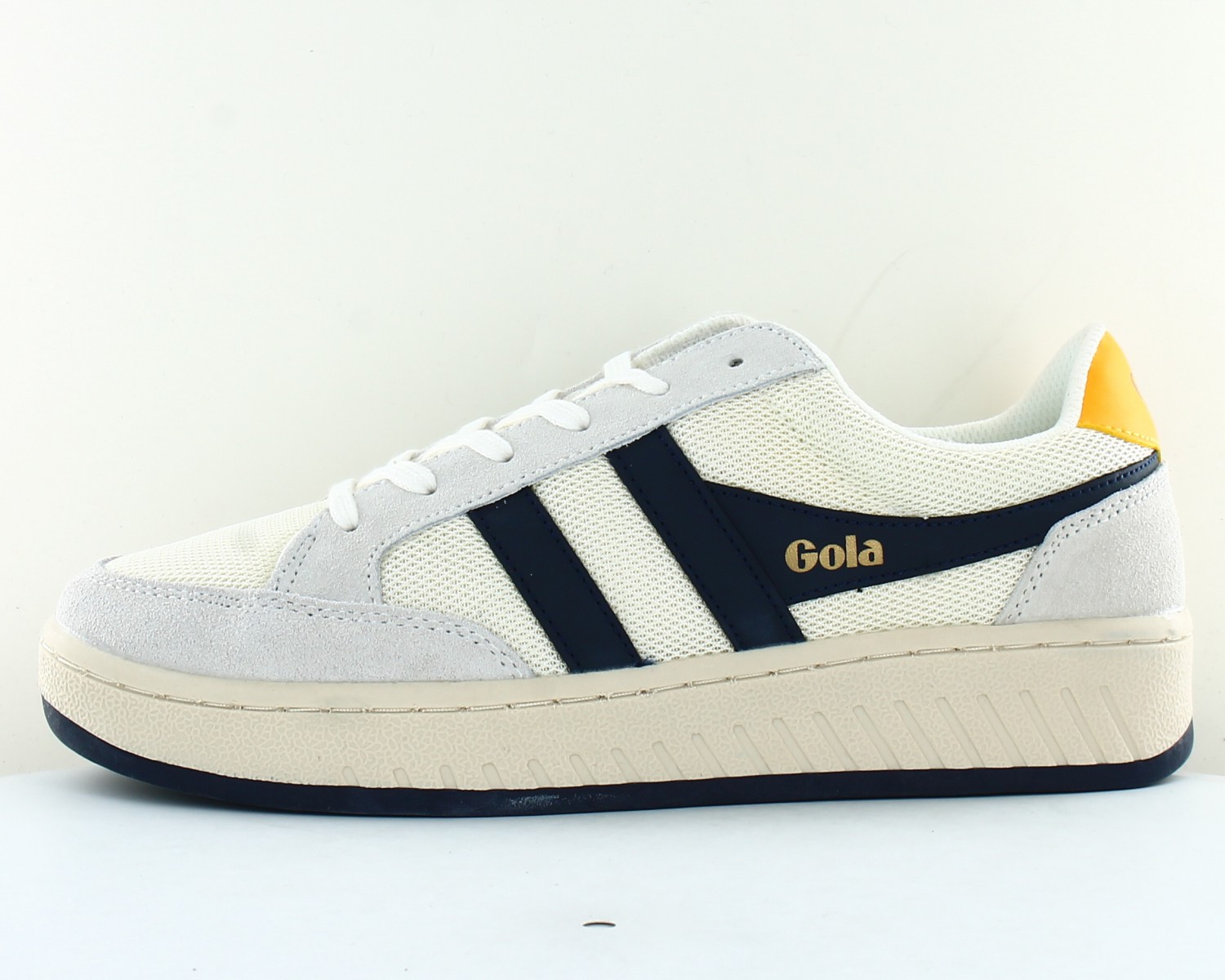Gola Superslam mesh Blanc casse bleu navy jaune