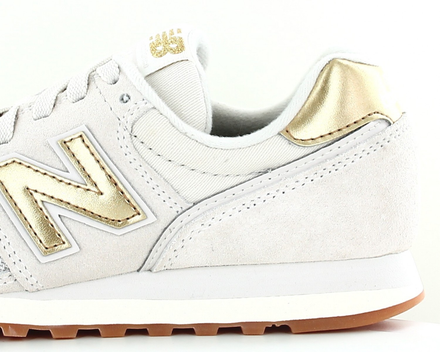 block intermittent Humanistic New Balance 373 femme suede Beige or