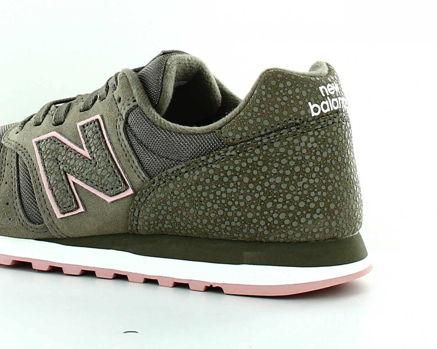 New Balance 373 femme suede Kaki Rose wl373mms