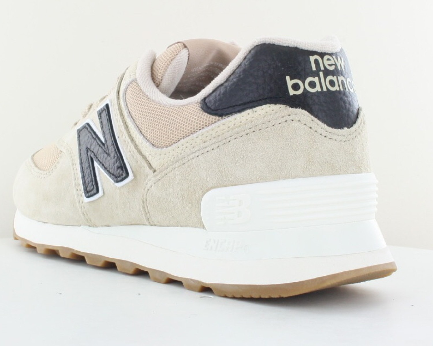 New balance 574 noir beige sale