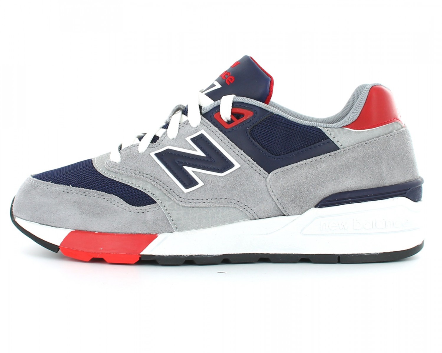 New Balance 597 Grey/Navy/Red