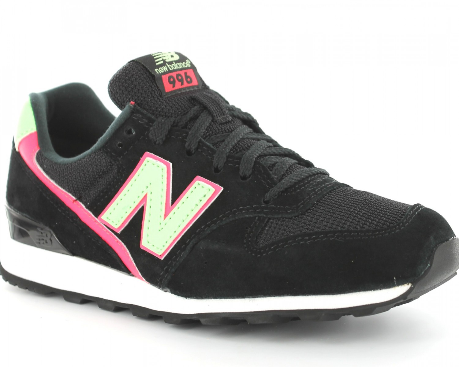 intermitente consultor Cuidado Newbalance 996 femme NOIR/VERT