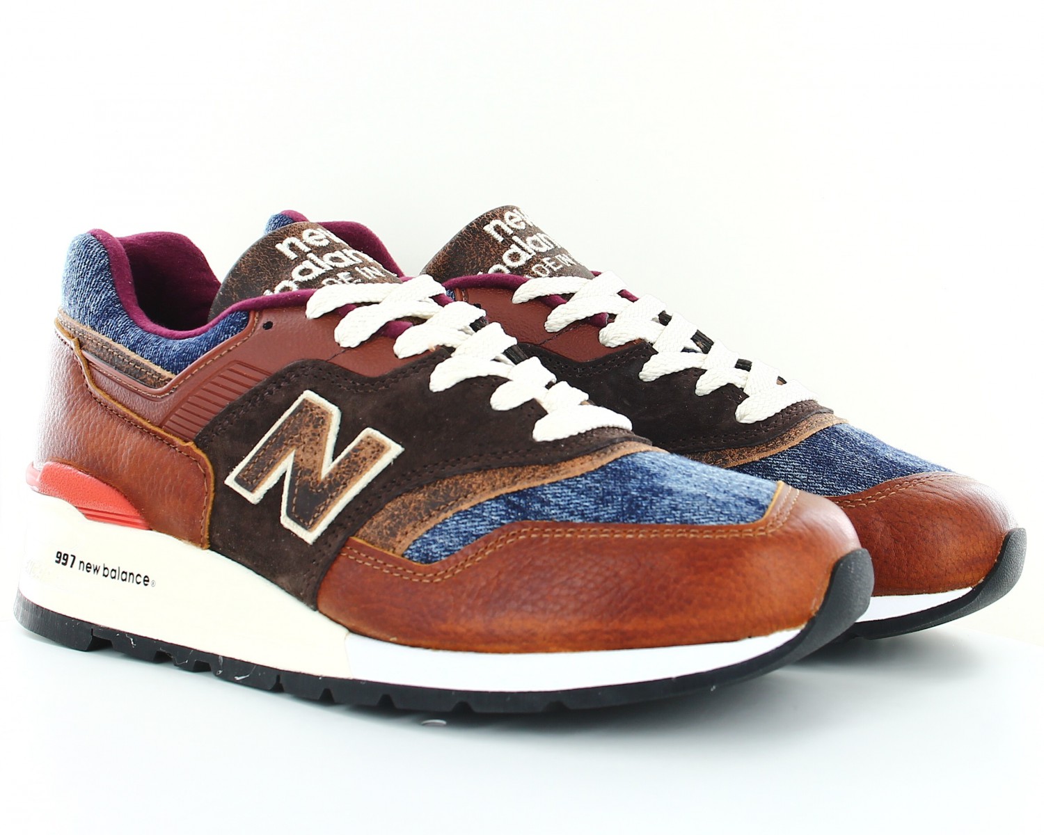 new balance bleu et marron