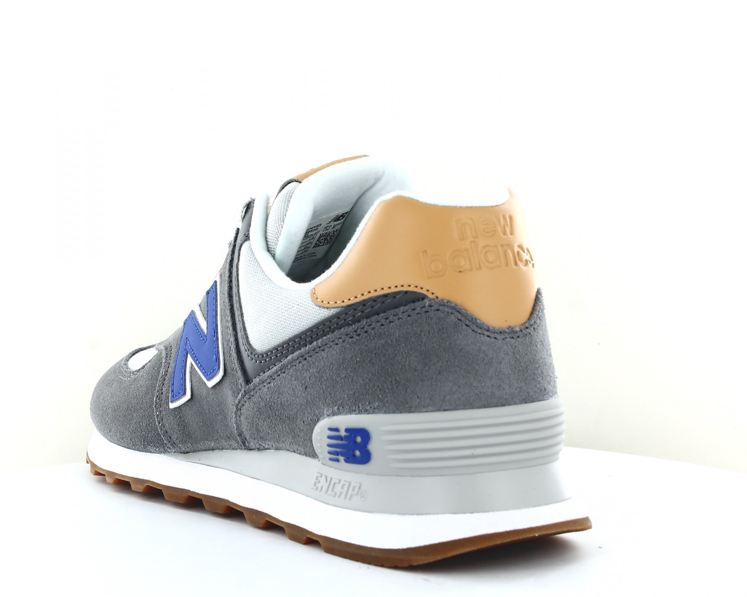 New Balance 574 Gris bleu marine rouge