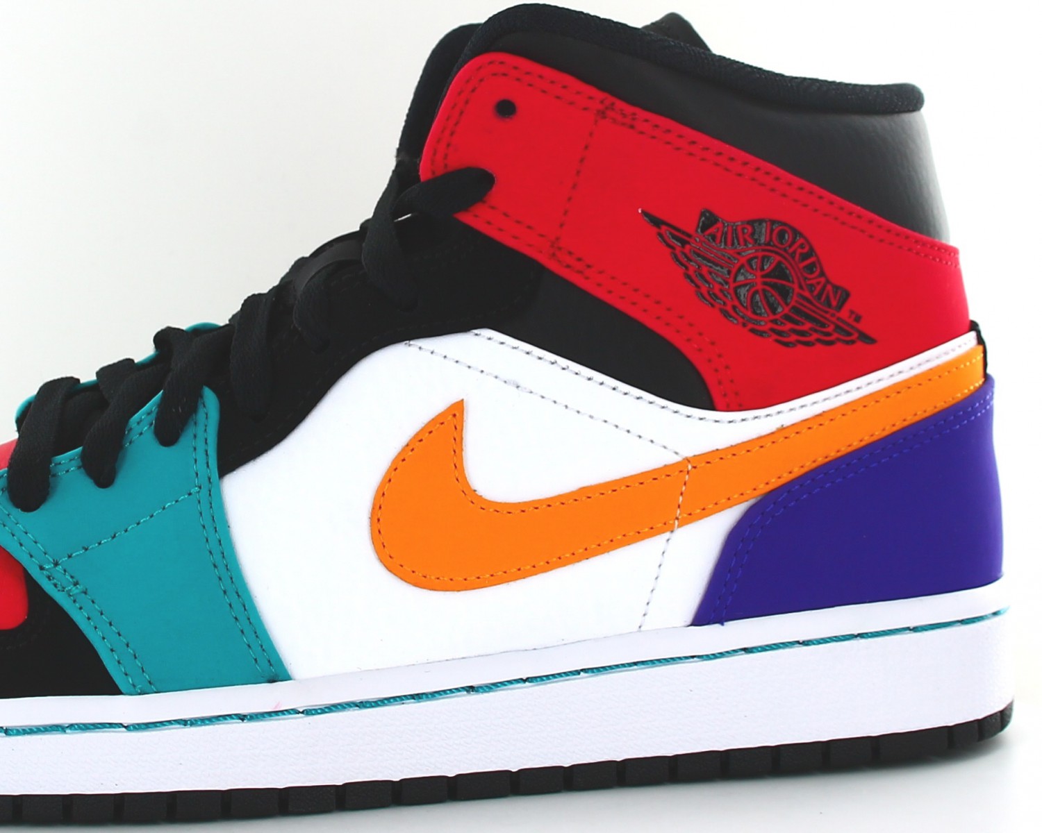 Jordan Air 1 Mid Multicolor blanc 554724 125