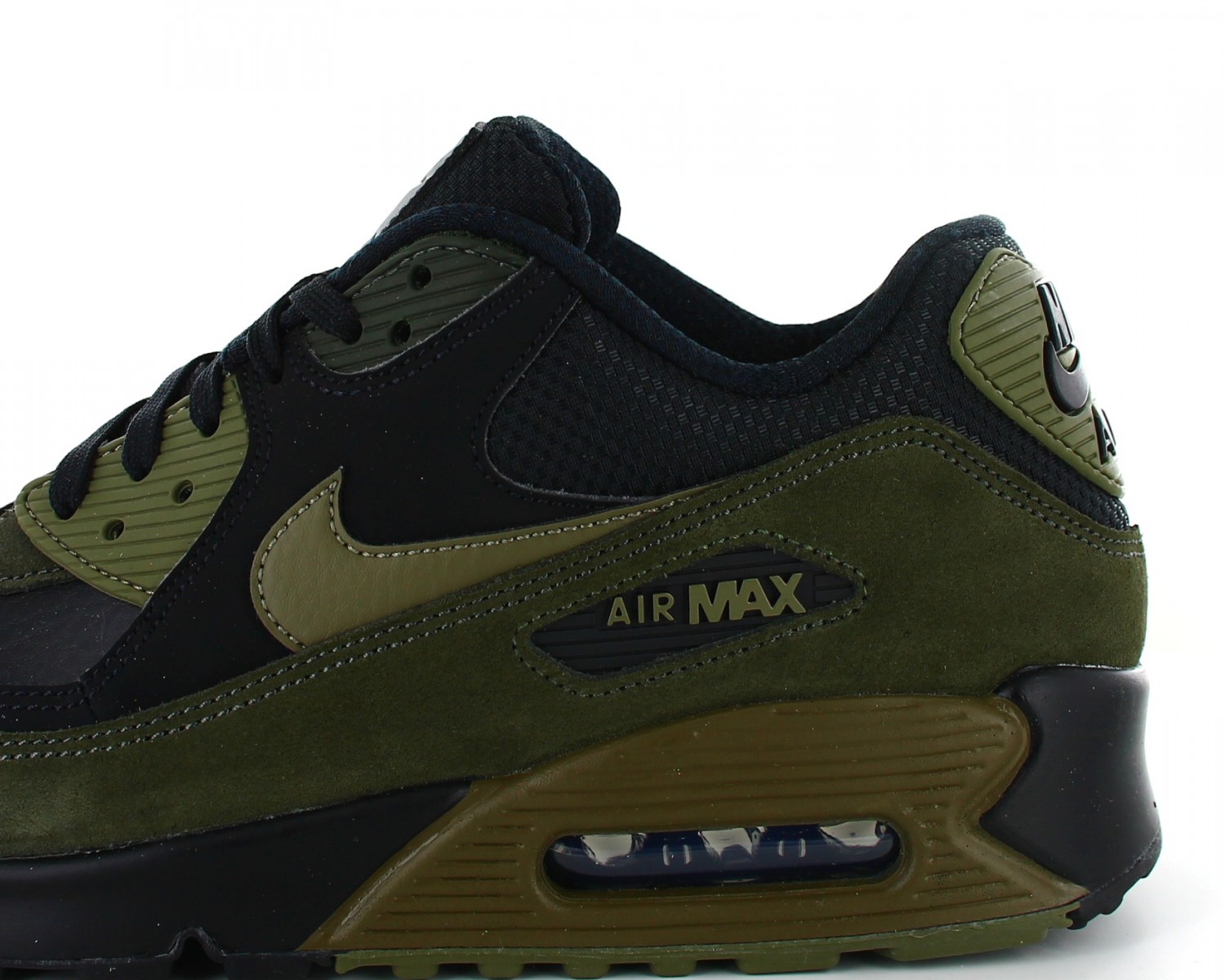 stad natuurpark Afleiden Nike Air max 90 cuir homme Noir-kaki-kaki 302519-014