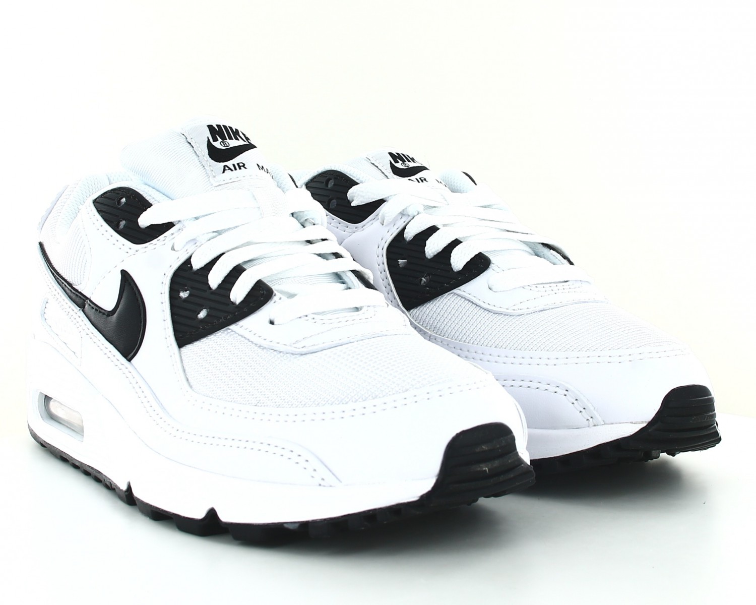 NIKE AIR MAX 90 NOIR/BLANC - SNEAKERS HOMME