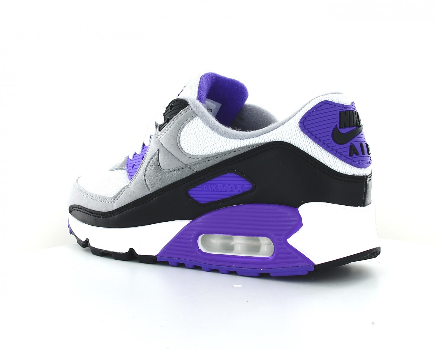 Nike Air Max 90 og femme Blanc gris noir violet hyper grape CD0490-103