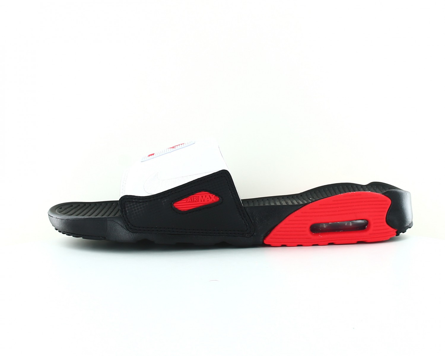 Nike Air max 90 slide Blanc noir rouge BQ4635003