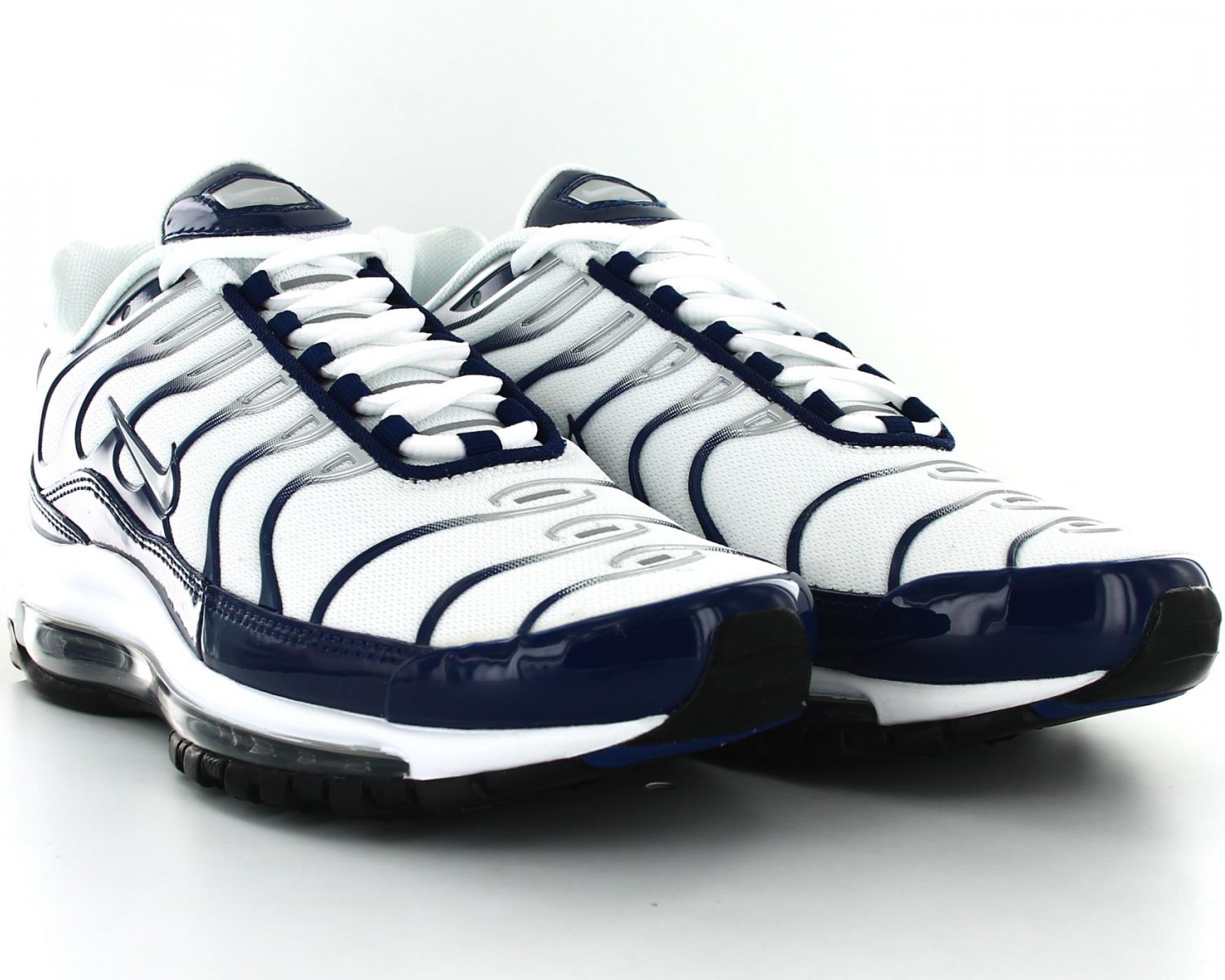 air max 97 plus white navy