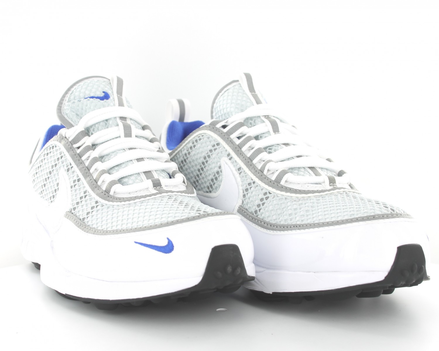 nike spiridon blue and white