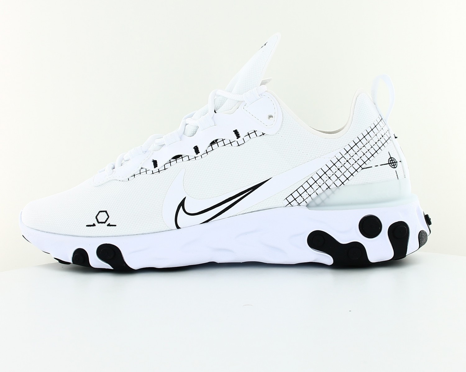 holdall arrestordre Celsius Nike React Element 55 schematic Blanc noir CU3009-100