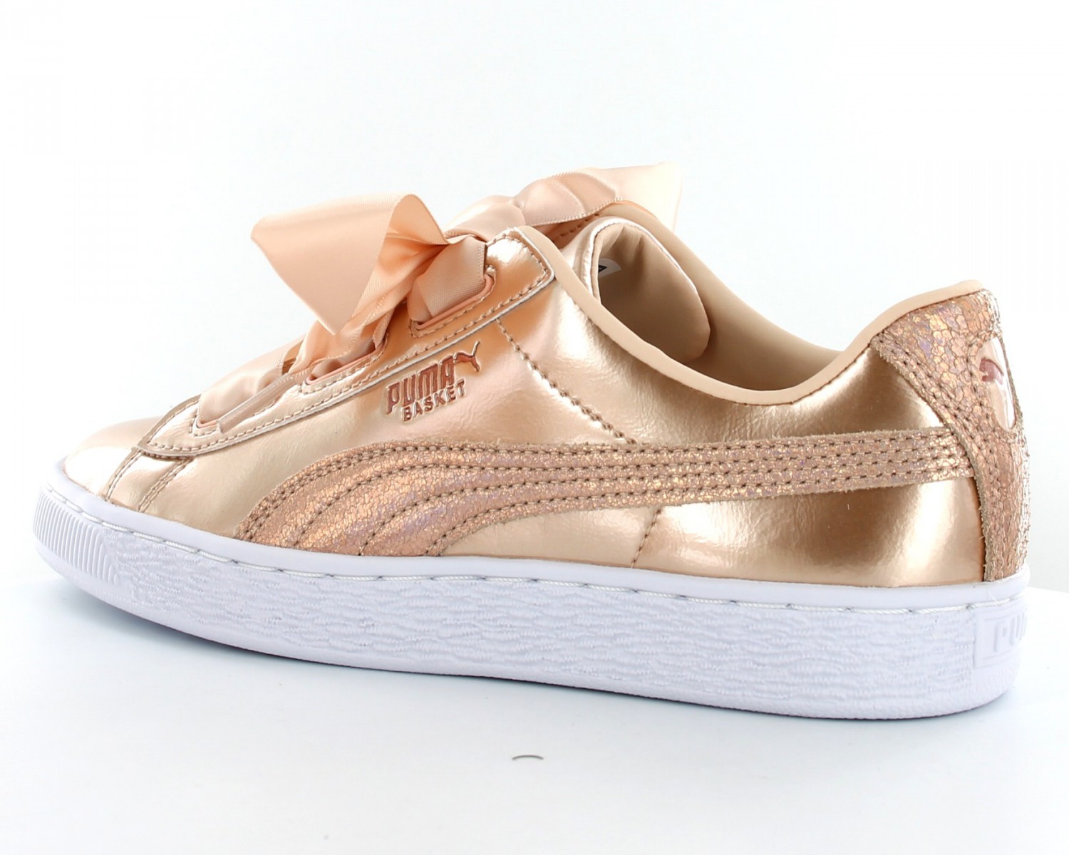 puma suede heart gold