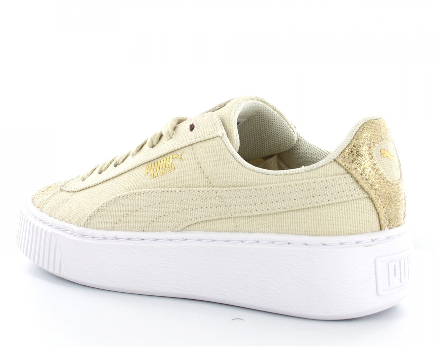 puma beige et or