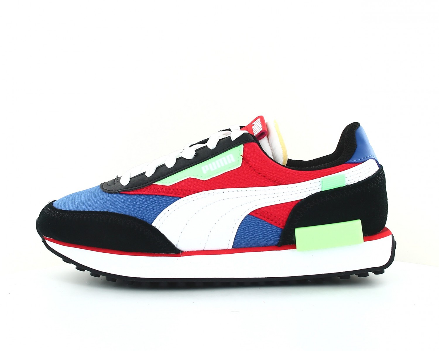 puma rouge bleu jaune