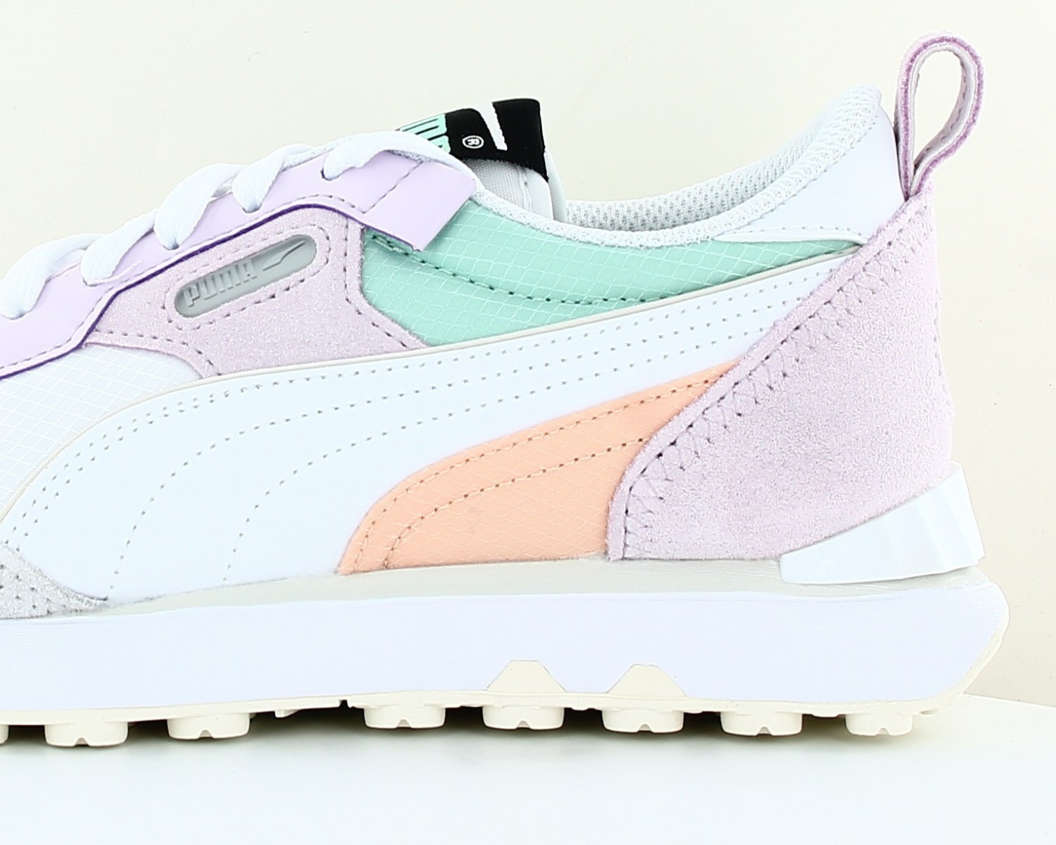 Puma Rider fv future vintage Blanc rose vert saumon