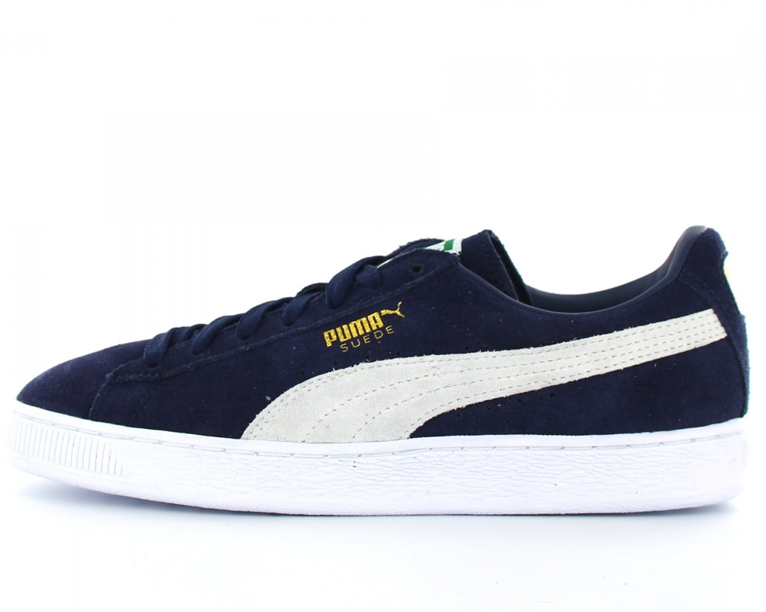 puma suede bleu noir