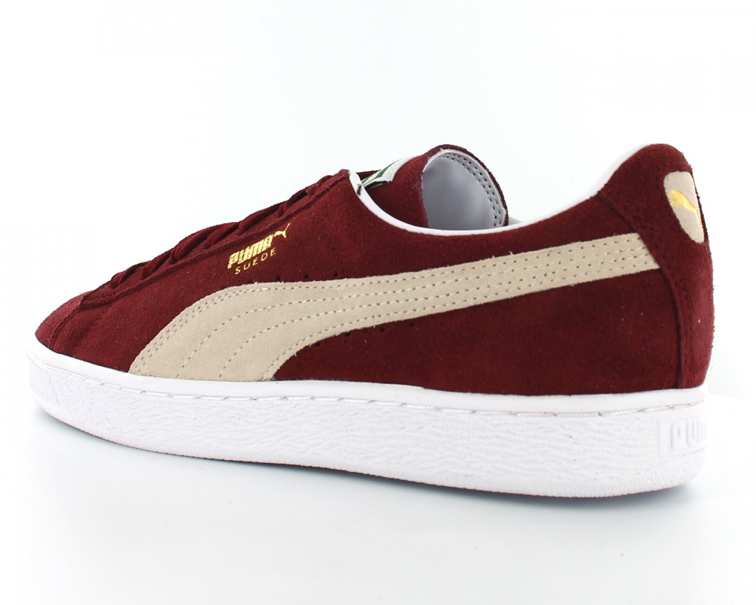 puma suede bordeaux blanc