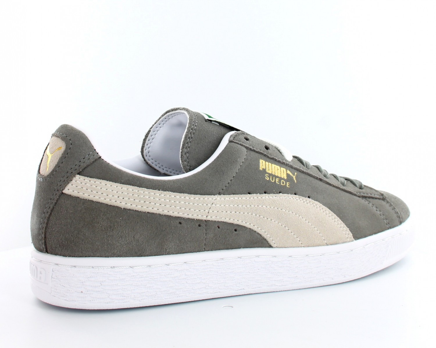 puma suede gris blanc