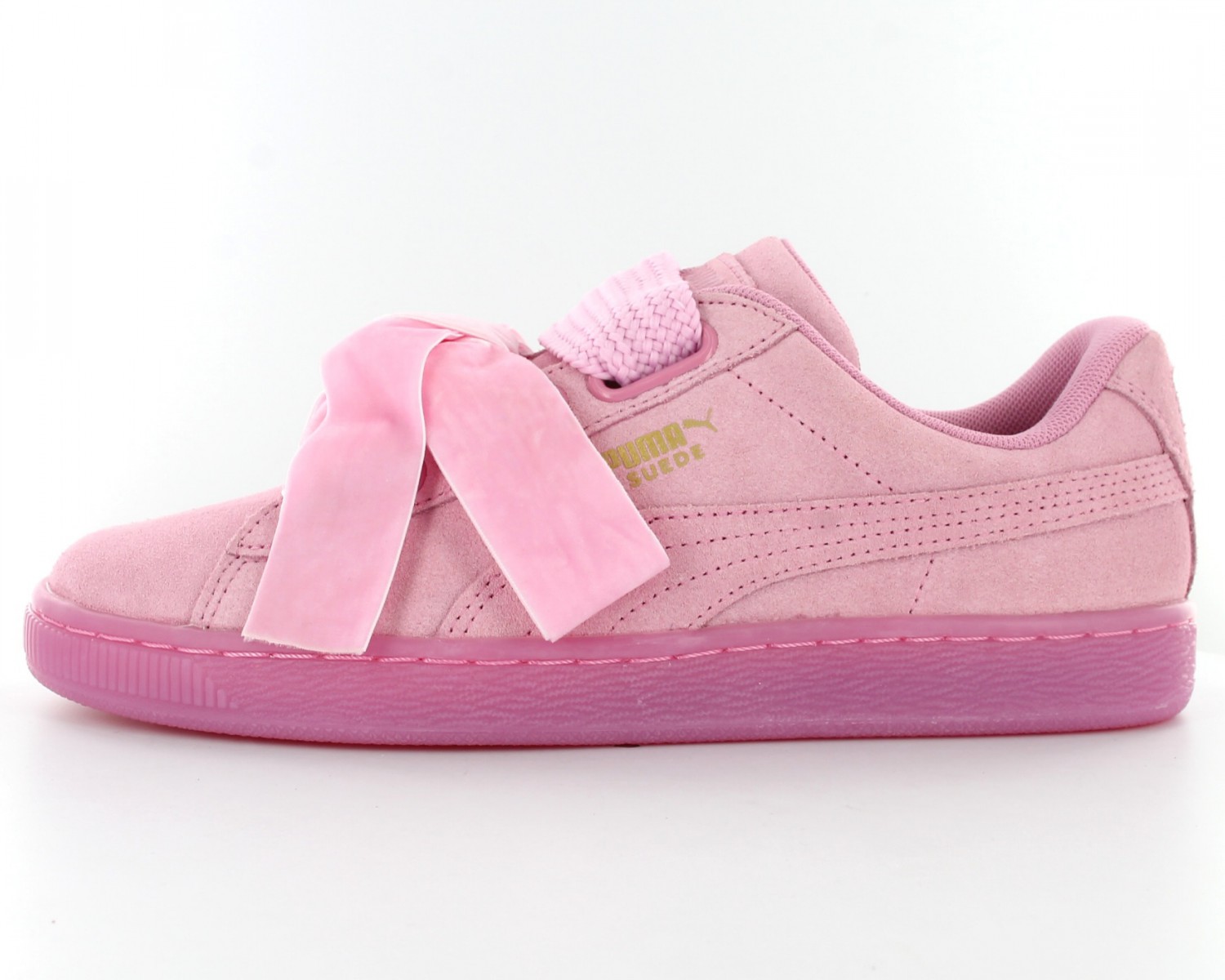 puma suede heart rose