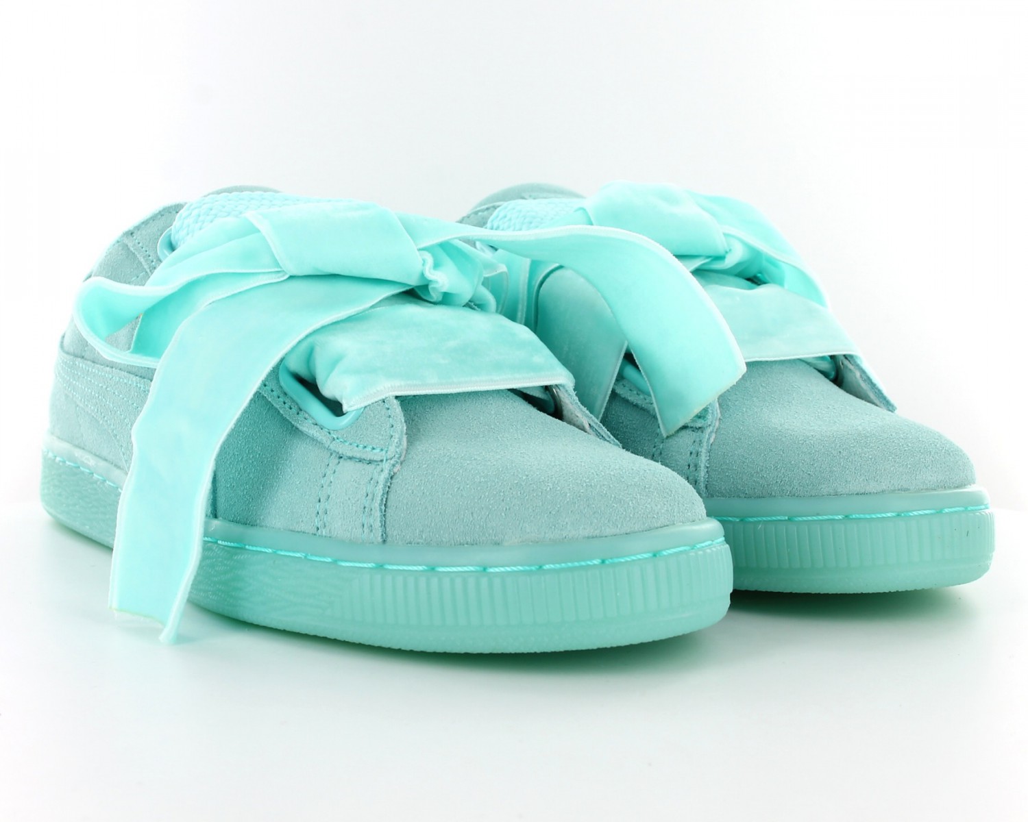 puma suede vert pastel