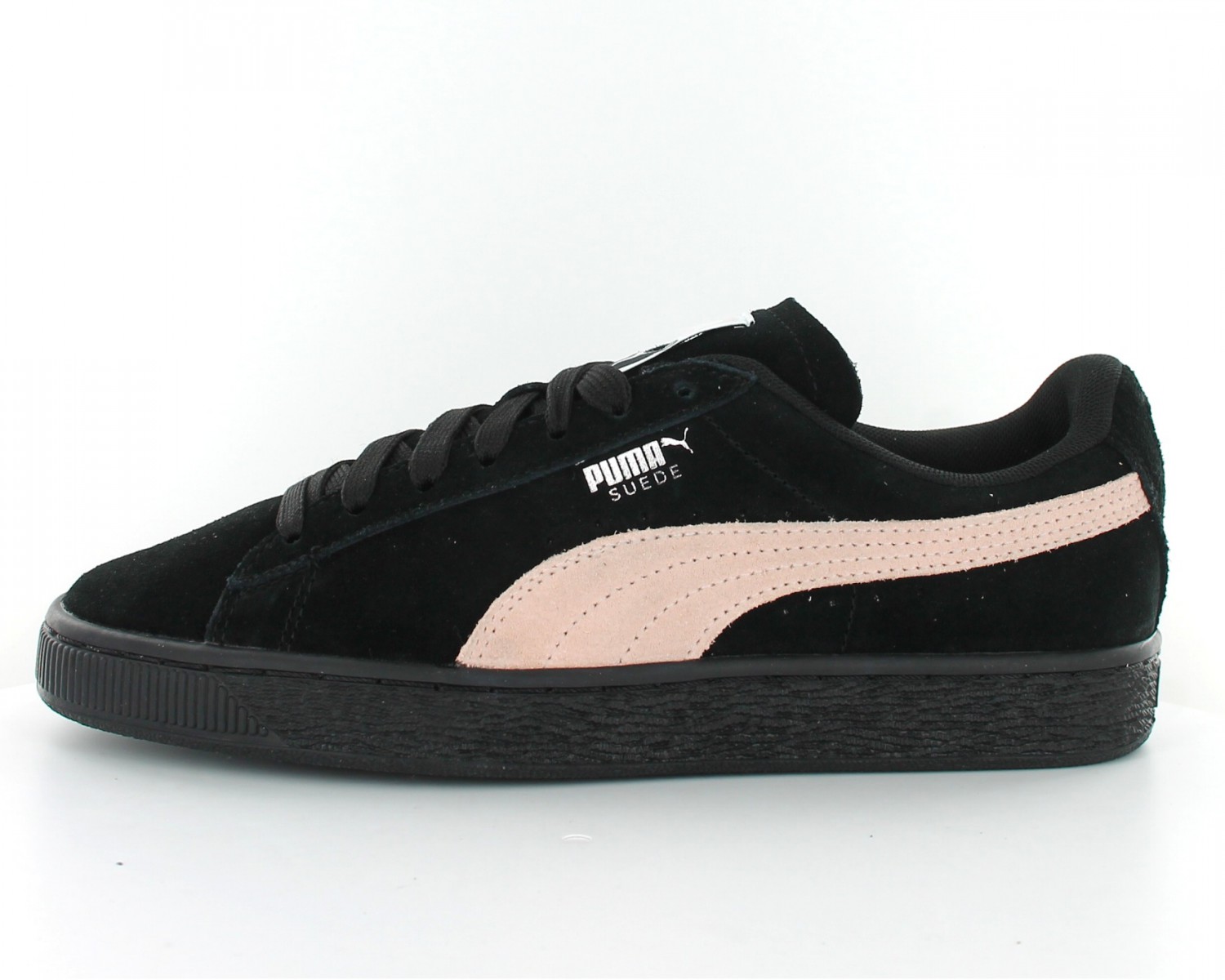 puma suede noir et rose