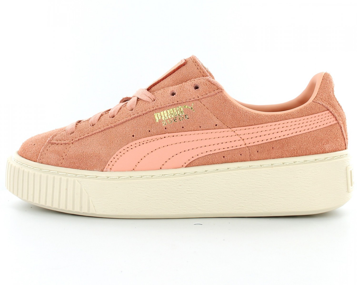 Puma Suede platform core Rose coral cloud