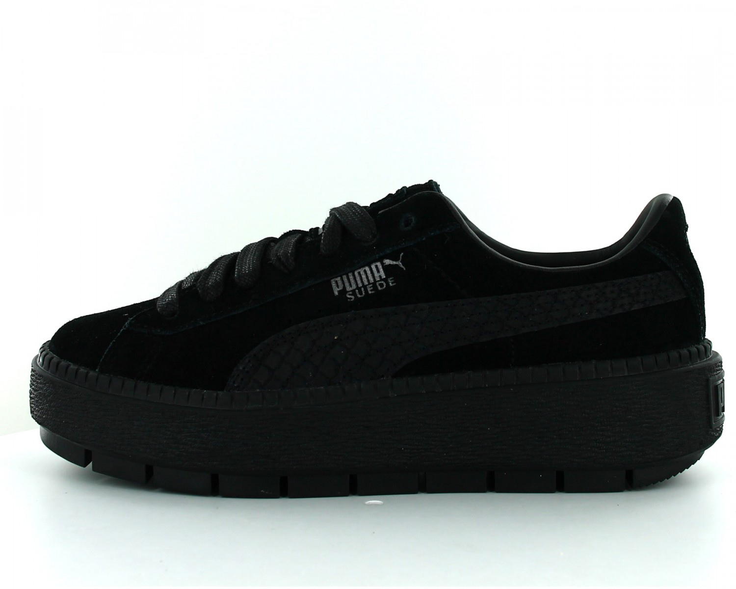 puma suede platform animal noir