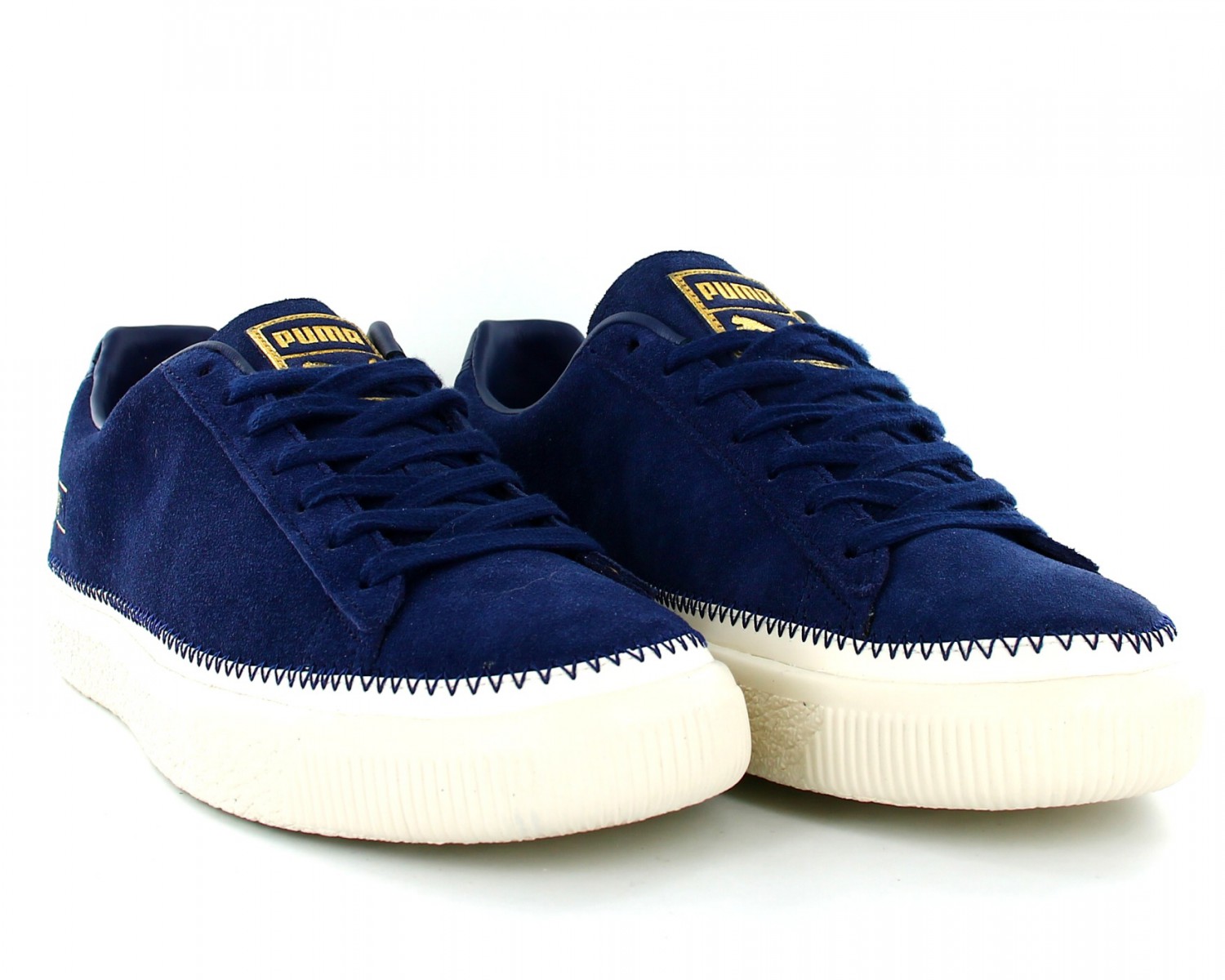 puma suede bleu beige