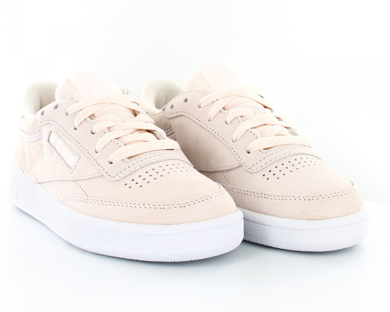 reebok club c rose pale