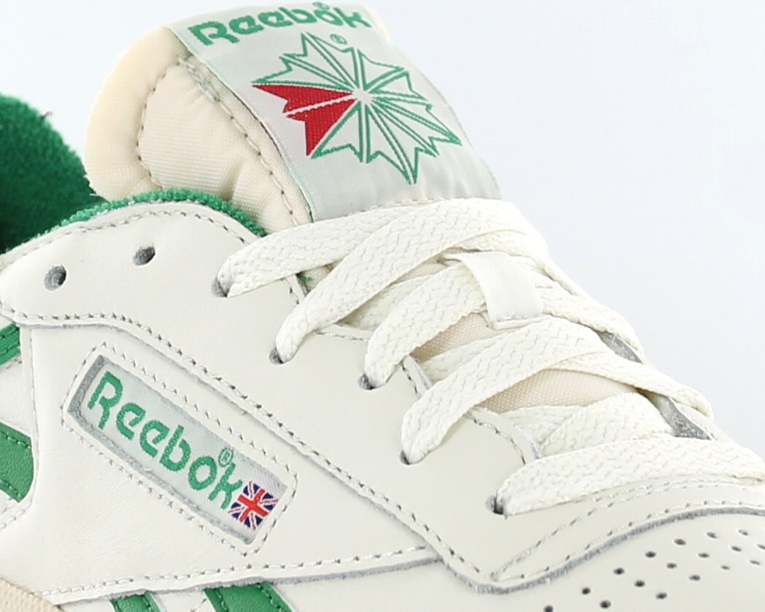 reebok blanche et verte