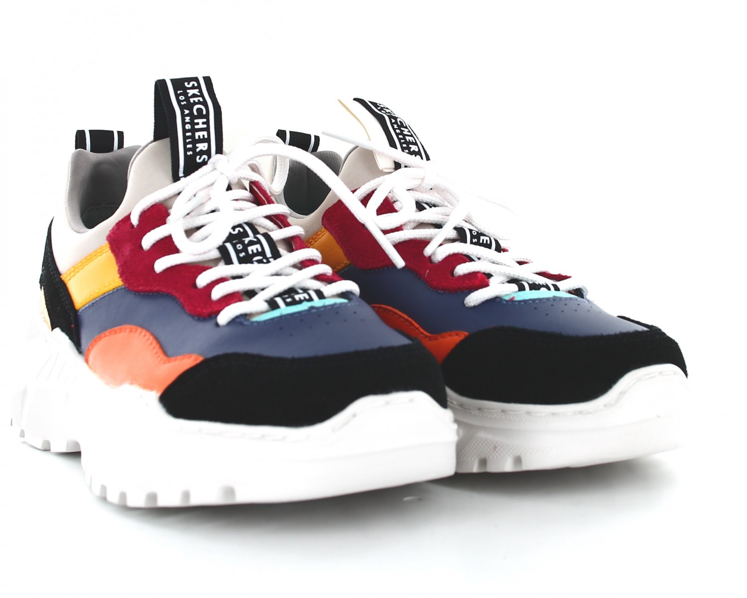Skechers B rad block and pop Violet noir blanc multicolor