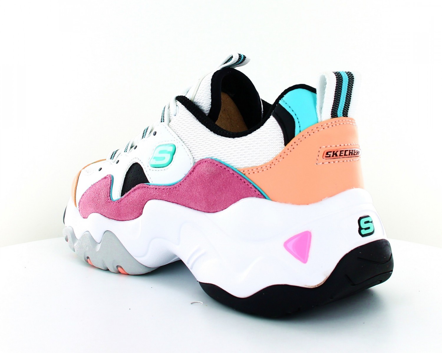 skechers d'lites 3 femme rose