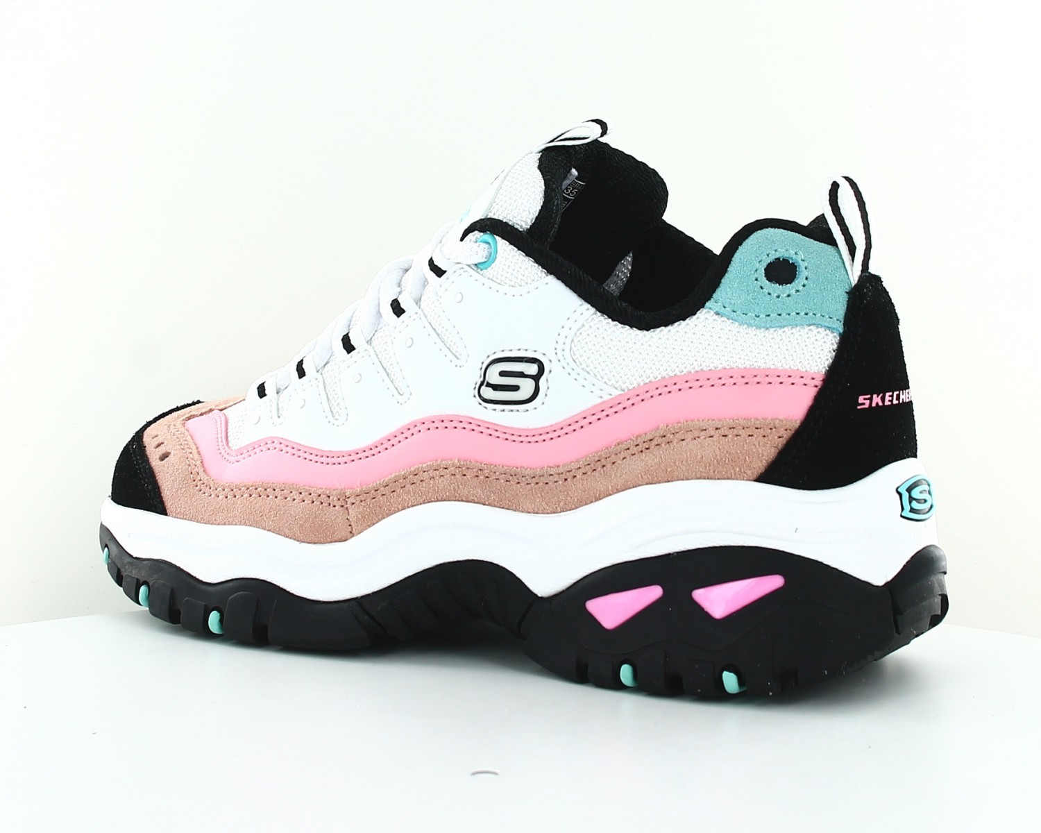 skechers bleu et rose