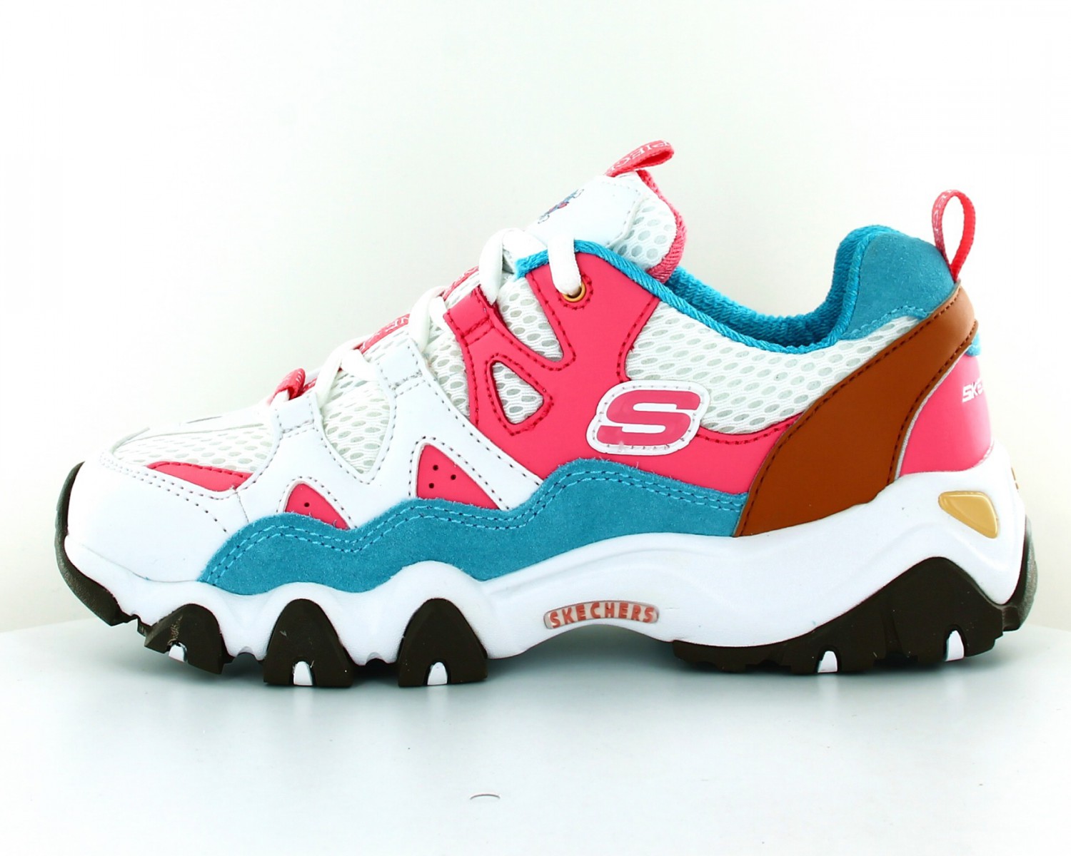 skechers bleu et rose