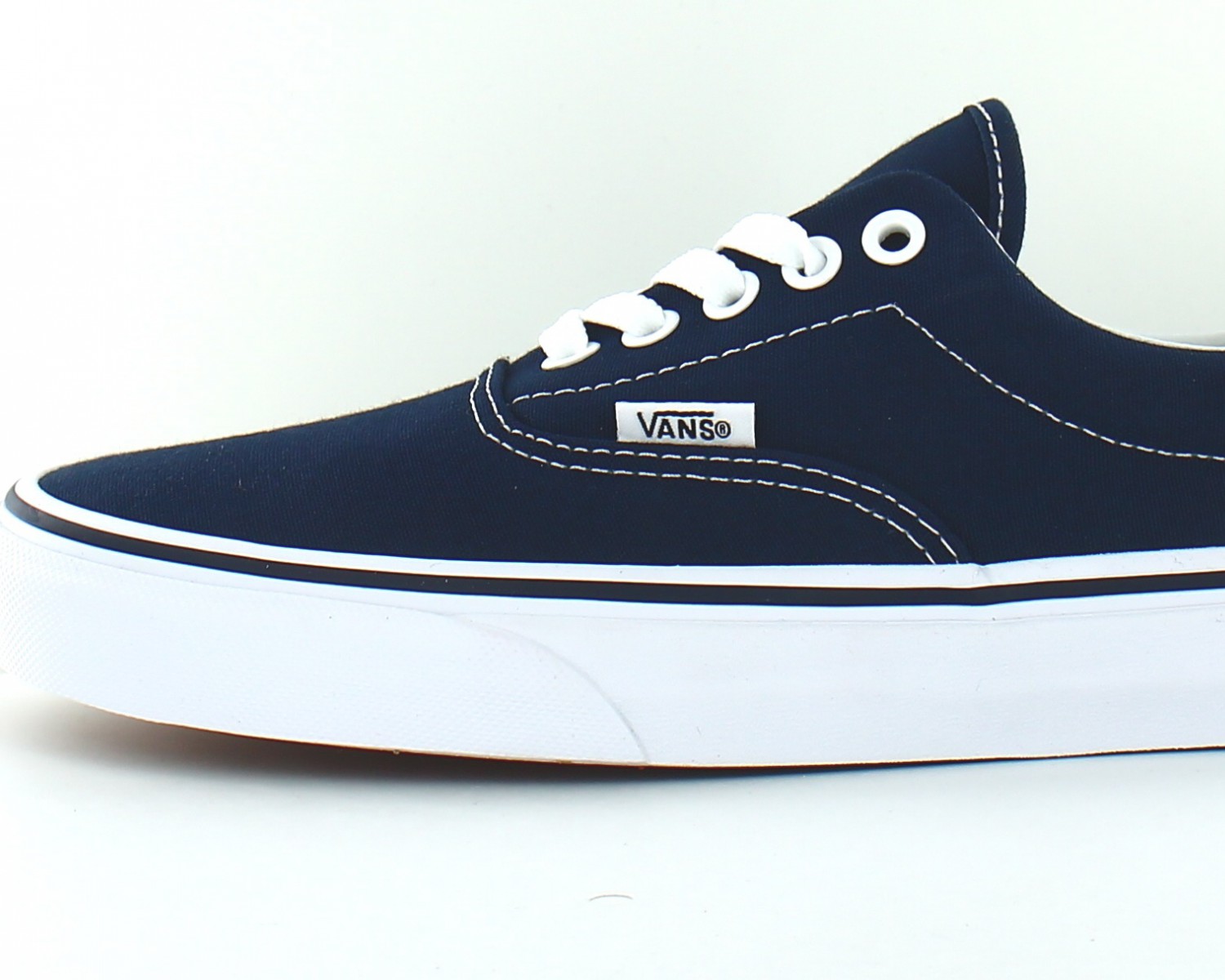 vans blanche et bleu