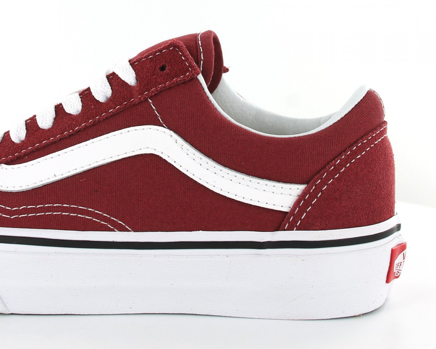 vans old skool rouge bordeaux femme