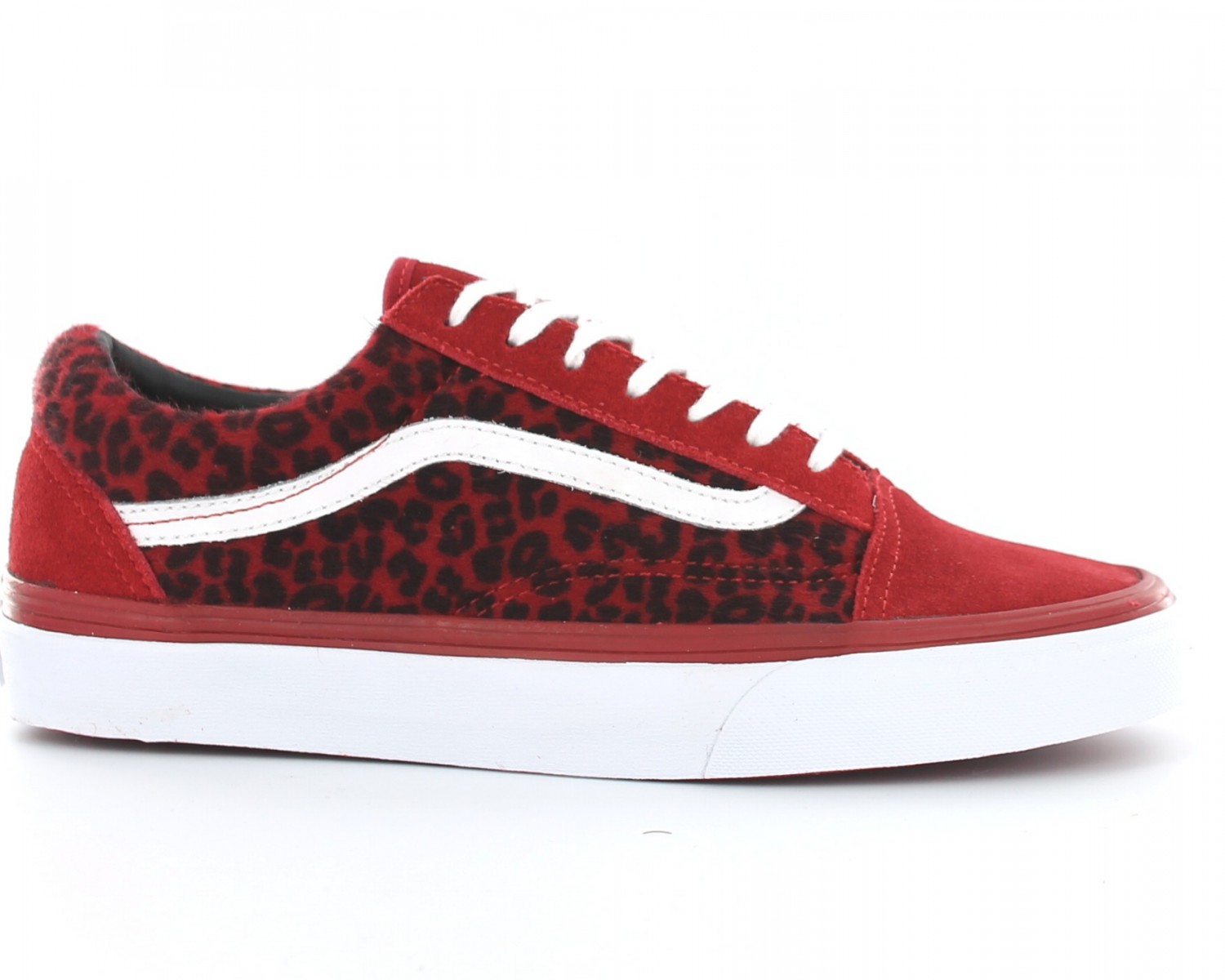 vans rouge leopard