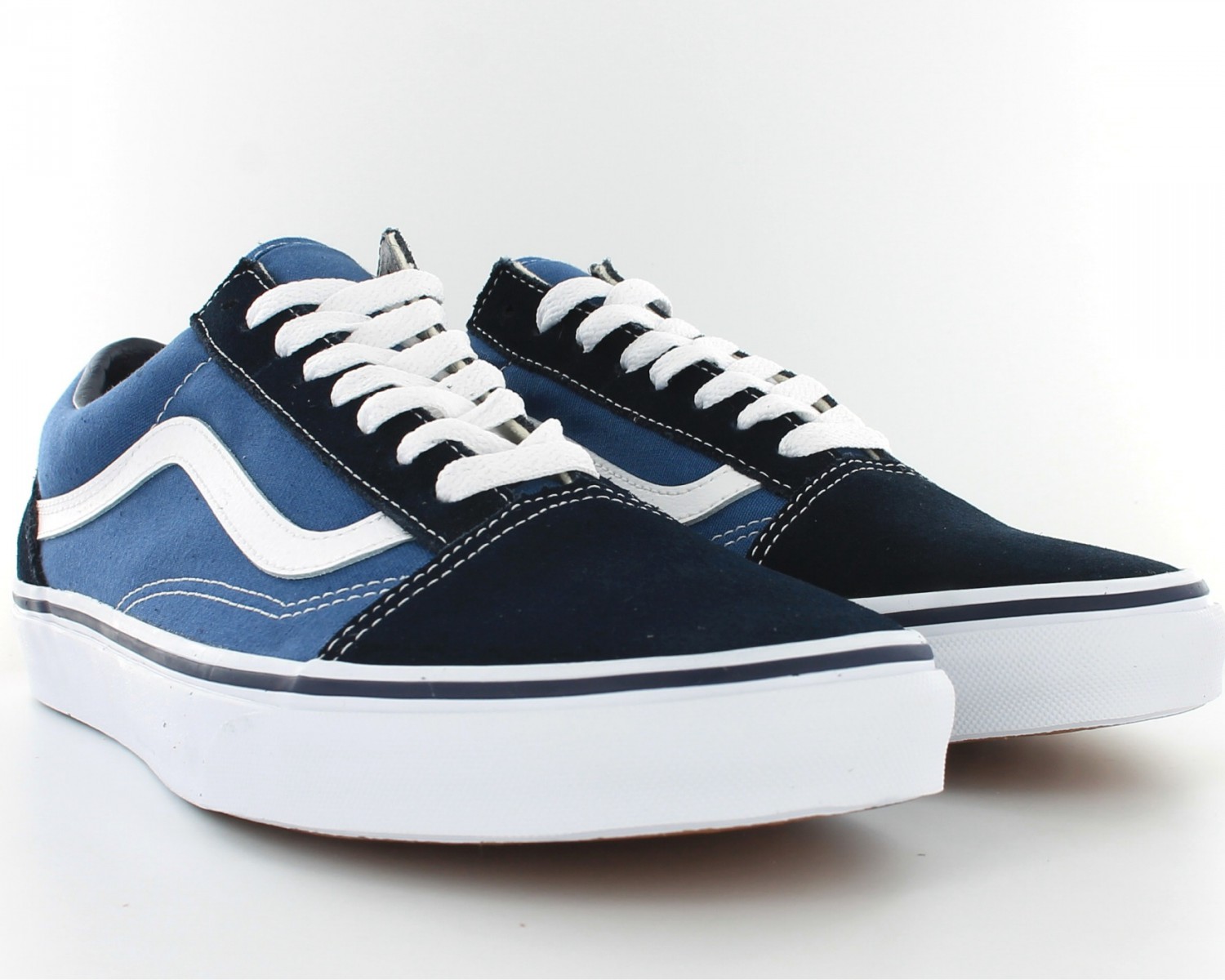 vans old skool bleu noir