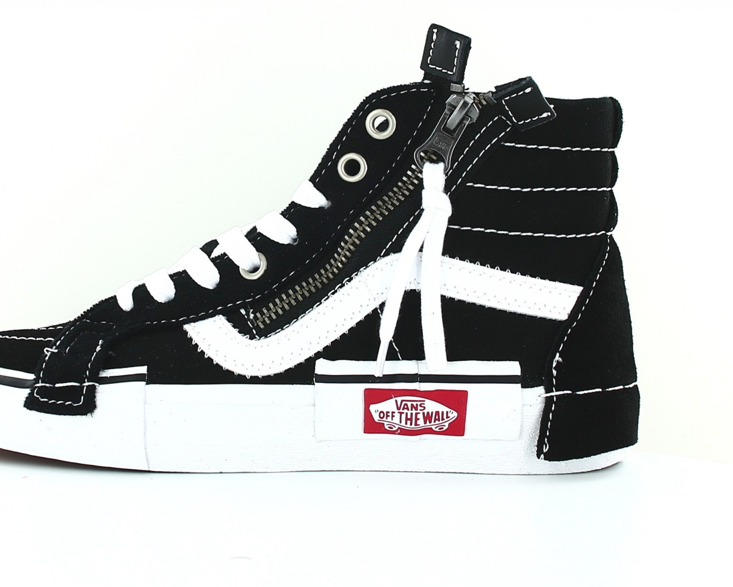 Vans SK8-hi ca zip blanc