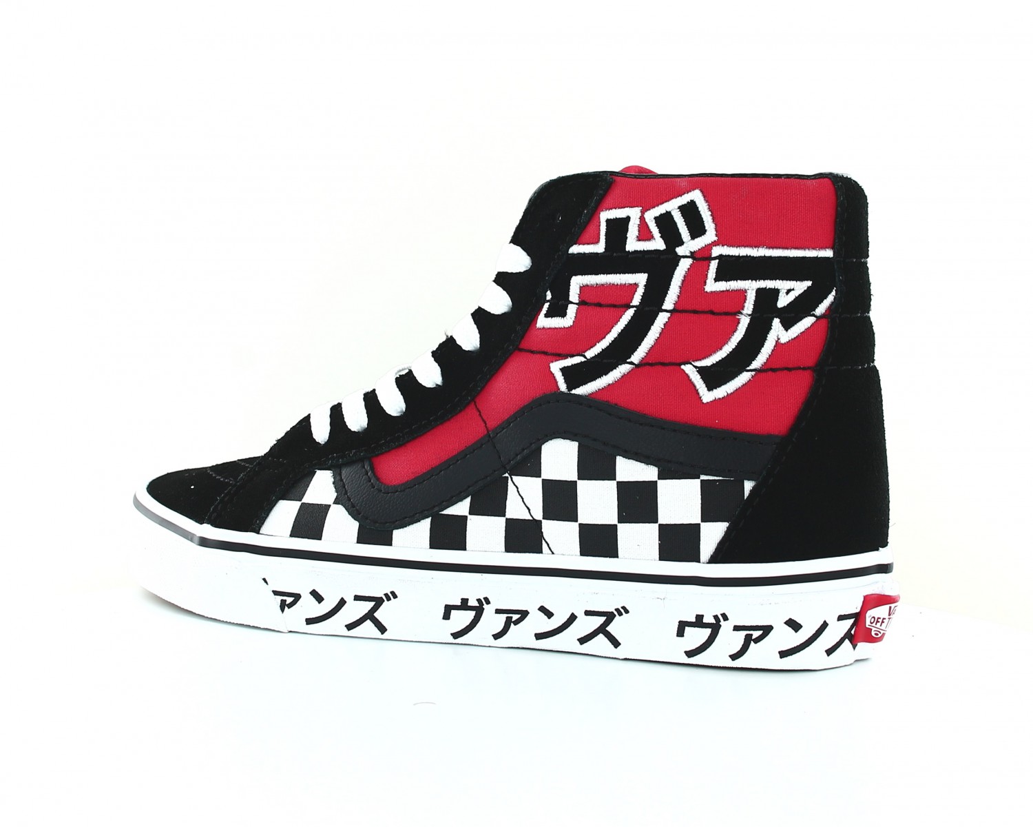 Vans SK8 hi reissue japanese type Noir blanc rouge VA2XSBSJZ