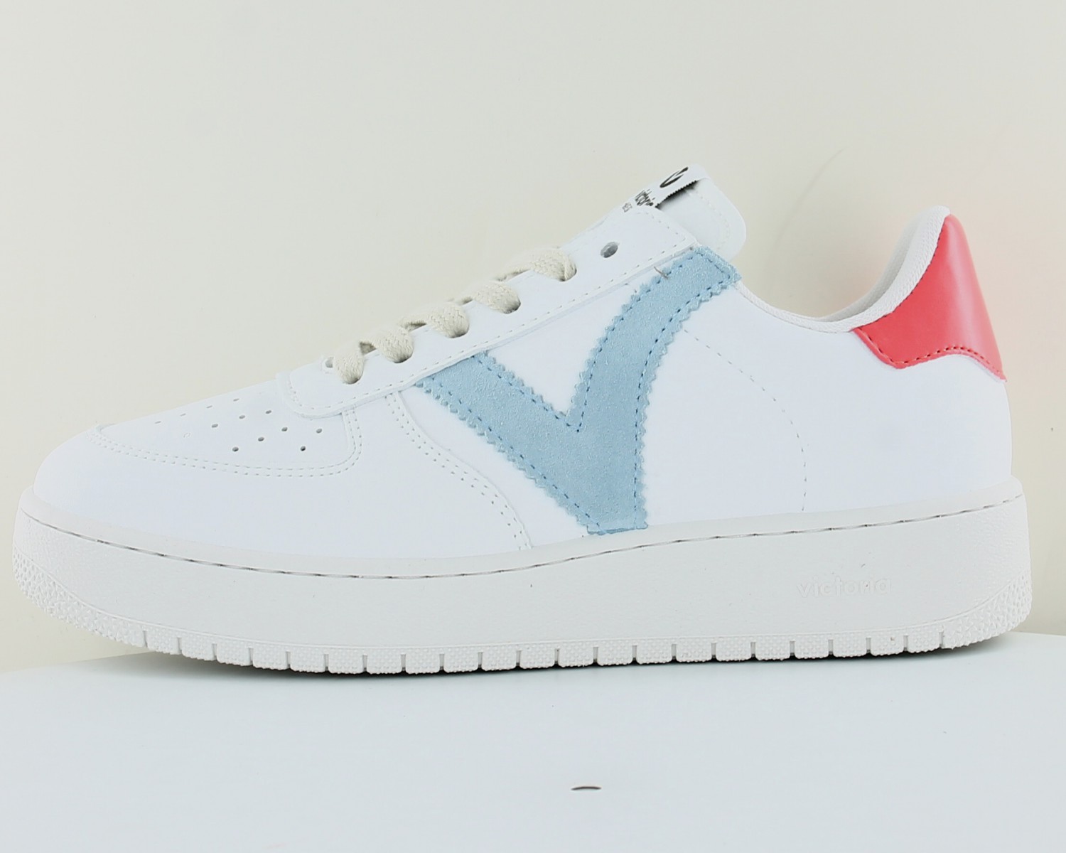 Victoria Basket victoria v 2 Blanc bleu ciel corail