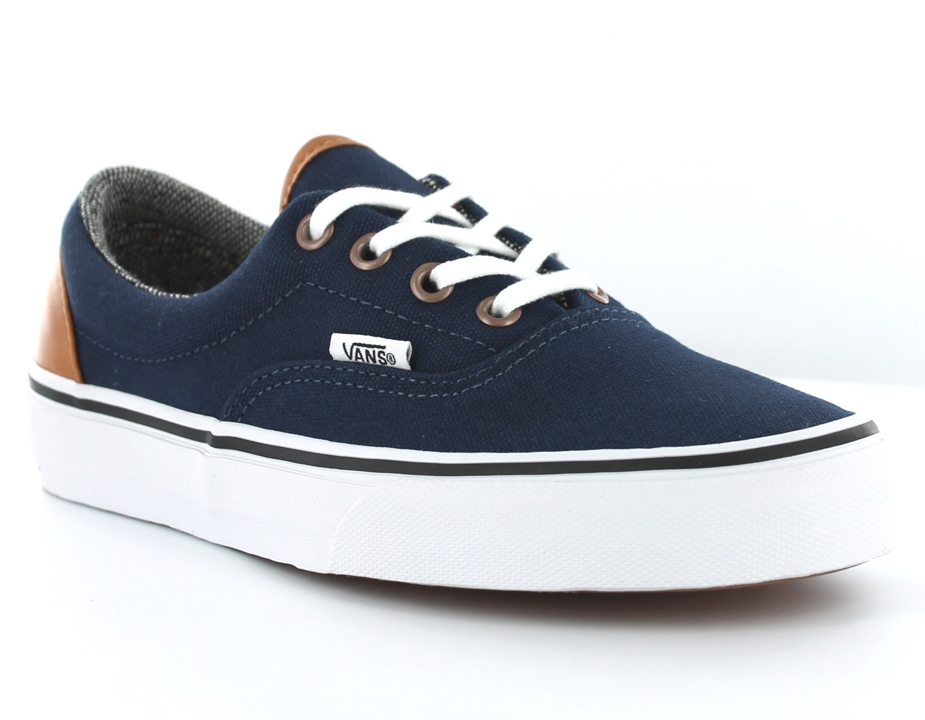 vans era blue tweed